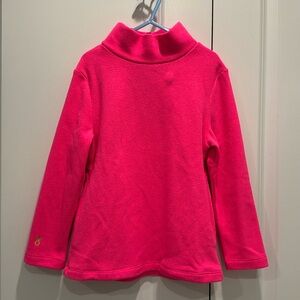 Dudley Stephens Valentine Greenbrier Turtleneck, Terry Fleece, Neon Pink, XS(6)